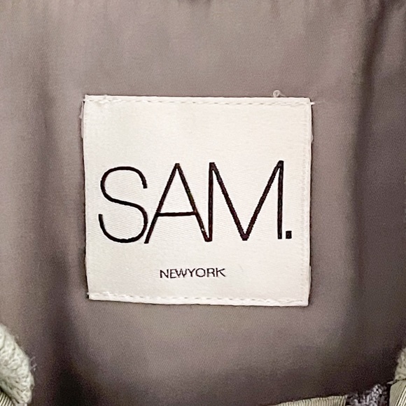 NEW Sam. Jenny Nylon Bomber Jacket XS Military Natural (no hood) - Picture 7 of 12